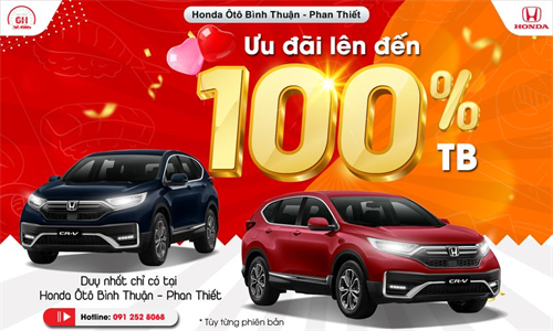 Honda CR-V 2022 Ưu đãi lên đến 100% phí trước bạ tháng 11/2022